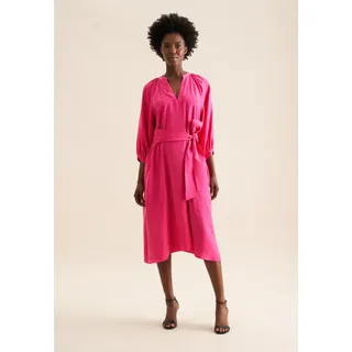 Sommerkleid SEIDENSTICKER "Schwarze Rose", Damen, Gr. M38, Normalgrößen, pink, 88% Modal, 12% Polyester, unifarben, oversize, Rundhals, Kleider Sommerkleid, 3/4 Rundhals Uni