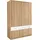 Drehtürenschrank Bremen 136 x 199 x 58 cm Beige