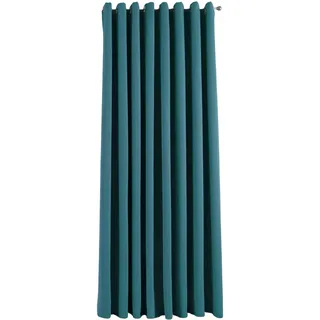 Gardinenbox Vorhang Blickdicht »Newyork« Petrol HxB 245x295 cm 1er-Pack Thermo-Gardine Verdunkelungsvorhang Blackout Ösen schalldämmend ÖKOTEX UV-Schutz Raffhalter, 201920600