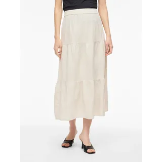 VILA Maxirock Damen Meliert Beige 34