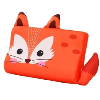champracer Schlummerkids Kissen Original,Kinderkissen für Besserenund Gesünderen, Calmly Ergonomisch, Kawaii Tiere Kissen, Atmungsaktiv und Hautfreundlich (Mit Kopfkissenbezug) (Fox,50 * 30 cm)