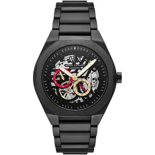 Giorgio Armani Armani Exchange Herren 44MM Schwarze Edelstahluhr, AX4196