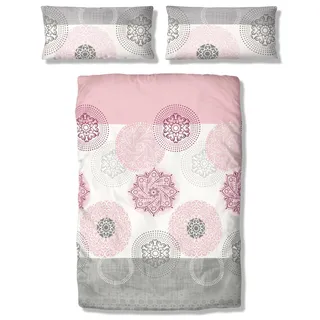 MY HOME Tesso Ornamental Rosa 135 x 200 cm + 40 x 80 cm