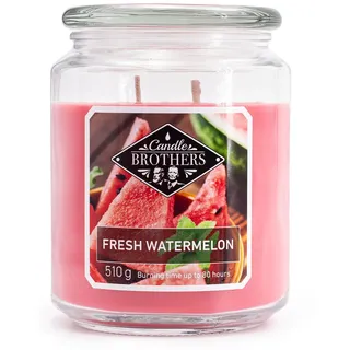 fragrance and style gmbh Fresh Watermelon große Duftkerze 510 g rot