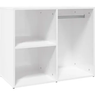 vidaXL Regal für Schminktisch Hochglanz-Weiß 80x40x65 cm Holzwerkstoff - Weiß