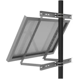 EnjoySolar Masthalterung Aluminium verstellbar 30° - 60° für Solarmodule 100-680mm