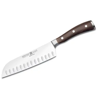 Wüsthof Ikon Santoku 17 cm, Schwarz,silber