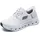 Damen Hands Free Slip-ins Glide-Step Pro Sneaker, White Mesh/Silver Trim, 39.5 EU