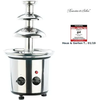 Rosenstein & Söhne Schokobrunnen: Schokoladen-Brunnen aus rostfreiem Edelstahl, 250 Watt