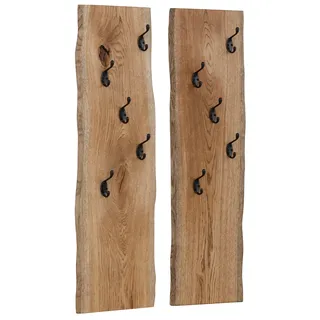 Home Affaire Garderobenpaneel Brodi 25 x 2 x 100 cm Eiche Braun