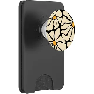 Retro Daisy Flower Design - Groovy Floral Botanical Art PopSockets PopWallet für MagSafe