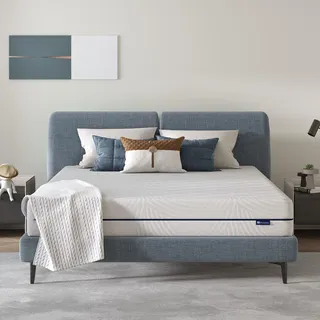 Avenco Matratze 180x200,7-Zonen Gel Memory Foam Kaltschaummatratze,2 in 1 Härtegrad H2 & H3 Schaumstoff Rollmatratze mit Abnehmbaren und Waschbaren Bezug,Öko-Tex Zertifiziert,24cm