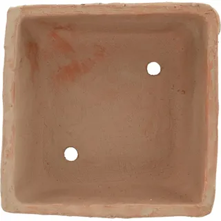 Schöner Blumentopf eckig aus 'Aged' Terracotta im Landhausstil