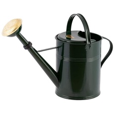 PLINT 5L Watering Can - Modern Style Watering Pot for Indoor and Outdoor House Plants - Coloured Galvanised Powder Coated Steel - Metal Design with Narrow Spout and High Handle - (Green)