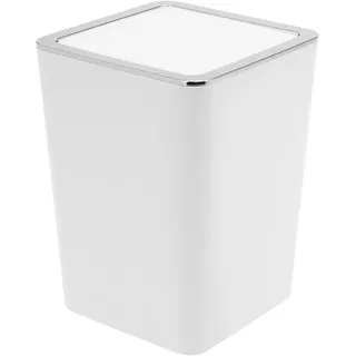 bremermann Kosmetikeimer Savona 6 Liter, weiß, Kunststoff , 18x24.5x18 cm , Badaccessoires, Abfalleimer