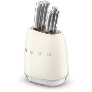 Smeg Messerblock 6-tlg. Beige