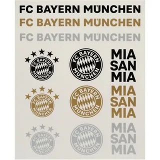 FC Bayern München Sticker rot/weiß Unisex Gr. S