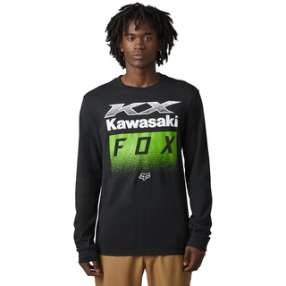 Fox Racing Herren X Kawi Premium Longsleeve Tee Fox Kawai-T-Shirt mit Langen Ärmeln, Schwarz, Large