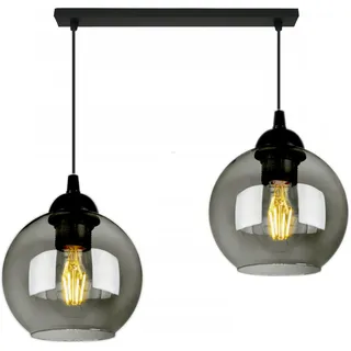 FKL DESIGN Home Deco Deckenlampe Pendellampe Hängelampe Wandlampe Tischlampe Leuchte Pendelleuchte Kugel Schwarz Grau Weiß Lampe aus Serie 830 verschiedene Varianten (830-BZ2)