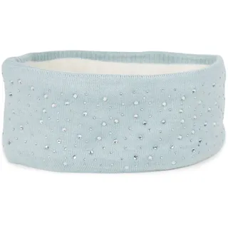 Stylebreaker Feinstrick Stirnband mit Strass eisblau