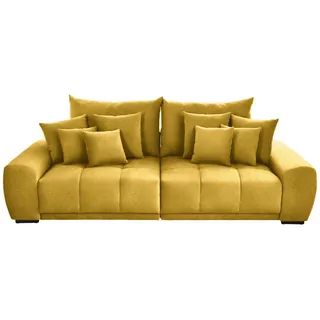 Carryhome Bigsofa , Gelb , Holz , Buche , massiv , Füllung: Schaumstoff,Schaumstoff , 280x67x120 cm , Stoffauswahl, Rücken echt , Wohnzimmer, Sofas & Couches, Sofas, Textilsofas
