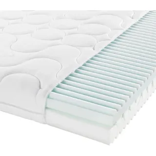 Sleeptex Komfortschaummatratze , Weiß , Textil , H1 , 120x200 cm , Über- und Sondergrößen erhältlich, Bezug abnehmbar/waschbar, Ober- und Unterseite versteppt, für Hausstauballergiker geeignet, optimale Belüftung, für verstellbare Lattenroste geeignet, Tragegriffe, atmungsaktiv , Schlafzimmer, Matratzen, Kaltschaummatratzen