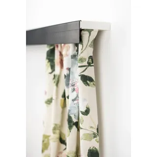 GARESA Gardinenschiene »Kunststoffschiene mit Blende« 1 läufig-läufig Wunschmaßlänge Deckenmontage, verlängerbar, einfache Montage, schlicht, schwarz