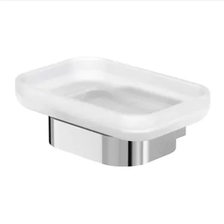 Lenz Seifenschale Aura in Chrom – Hyienische und saubere Aufbewahrung der Seife – Wandmontage inkl. Befestigungsmaterial – Pflegeleichte Oberfläche & hochwertige Verarbeitung – 3408202