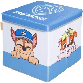 roba Faltbare Sitz- & Aufbewahrungsbox 30 x 30 cm 1-tlg. Blau/Weiß