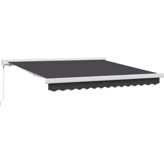 vidaXL Einziehbare Markise Anthrazit 300 x 250 cm Stoff und Metall - Grau