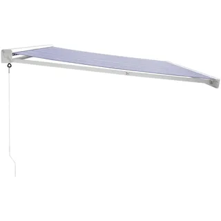 vidaXL Markise Einziehbar 5 x 3 m blau/weiß