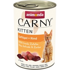 Bild Carny Kitten Geflügel & Rind 12 x 400 g