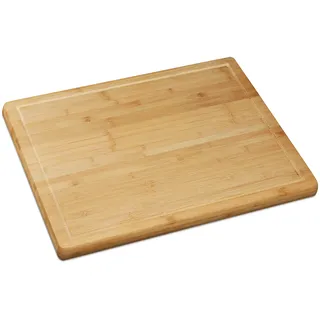 Relaxdays Schneidebrett Bambus 1 St. 56,5 x 50 cm Braun