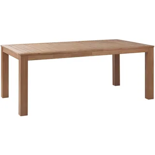 Beliani Gartentisch 190 x 105 x 76 cm Braun