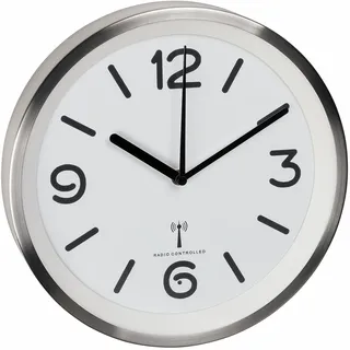 TFA Analoge Funk-Wanduhr 25,30 cm 60.3535.02 grau