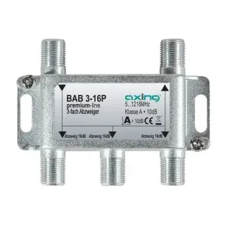 Axing BAB3-16P 3-fach Abzweiger, 16 dB, 5 - 1218 MHz, Bauform 01 BAB00316P BAB 3-16P