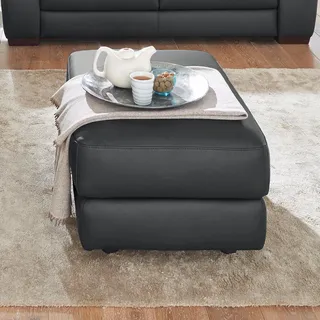 Calia Italia Hocker Gaia Leder 67 x 44 x 90 cm Schwarz