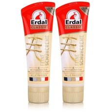 Erdal Classic Schuhcreme Farblos - pflegt, glänzt & schützt, 75 ml (2er Pack)