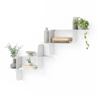 Umbra Wandregal 2er-Set 40 x 12 x 10 cm Weiß