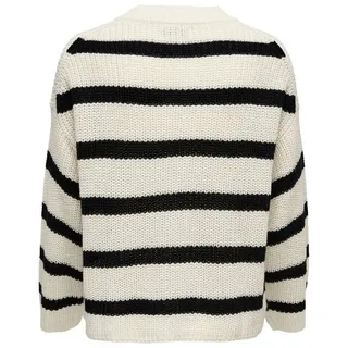 Jdy Damen JDYjusty L/S Stripe Knt Noos Jumper Pullover, Eggnog, L EU