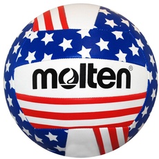 Molten Stars and Stripes Freizeit-Volleyball, Rot/Weiß/Blau