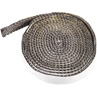 3 Meter Kamin Dichtband, Dichtungsbänder Selbstklebend Dichtband für Kaminofen, Kamindichtung, Kamintür, Ofenrohr Dichtung, Hitzebeständiger Kaminöfen Dichtung (2mm x 10mm)