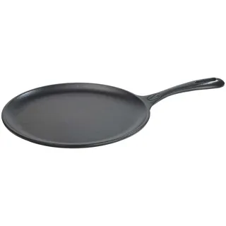 VICTORIA Grillpfanne Emaillierte Gusseisen Comal Pizza-Pfanne 26,6cm, Omeletts, Induktion, Feuer, Grill, Ofen, Glaskeramik, Gas, Ohne Schadstoffe und PTFE