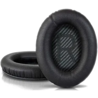 Mozos Ohrpolster für Bose QC2, QC15, QC25, QC35 und AE2, - Schwarz