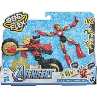 Hasbro Flex Rider Iron Man 15 cm - Rot/Gold