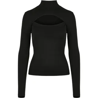 URBAN CLASSICS Big Langarm-T-Shirt Mit Stehkragen Black 4XL