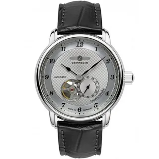 Zeppelin 8566-4 Herrenuhr Automatik Open Heart Friedrichshafen Schwarz