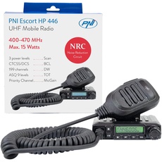 UHF-Radio PNI Escort HP 446, 199 CH, UHF-Radio, Funkgerät für LKWs und Autos, ASQ 9 Stufen, Scan, Dual Watch, CTCSS-DCS, Leistung 0,5 W bis 15 W, NRC-Funktion