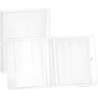 BENECREAT Klares Aufkleber-Organizer-Ordner-Aufbewahrungsbuch Für Die Aufkleber-Aufbewahrung Mit 26 Packung 2-Taschen-Blattschutzfolien Für Planer, Sammelalbum, Journal-Aufkleber-Sammlung