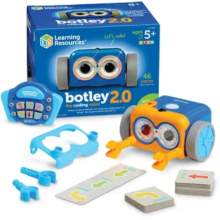 Learning Resources Botley 2.0, Ab 5 Jahren, Programmierbarer Roboter für Kinder, Coding-Spielzeug ohne Bildschirm, Fördert Mint-Fähigkeiten & logisches Denken